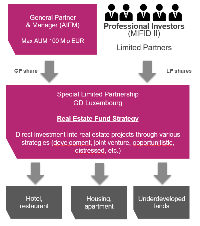 Real estate fund strategy flow chart